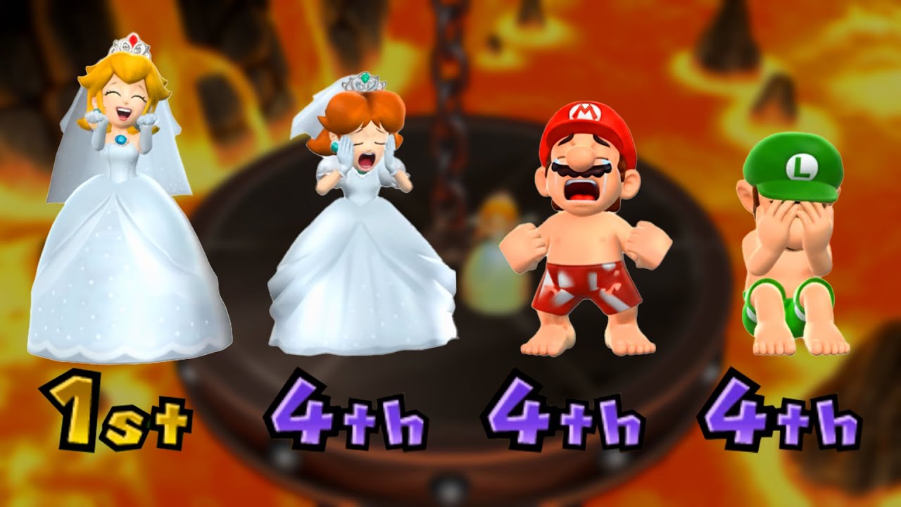 Mario Party [9 +10] All Best Minigames - Peach Wedding Vs Daisy Vs Mario Vs Luigi (Master CPU)
