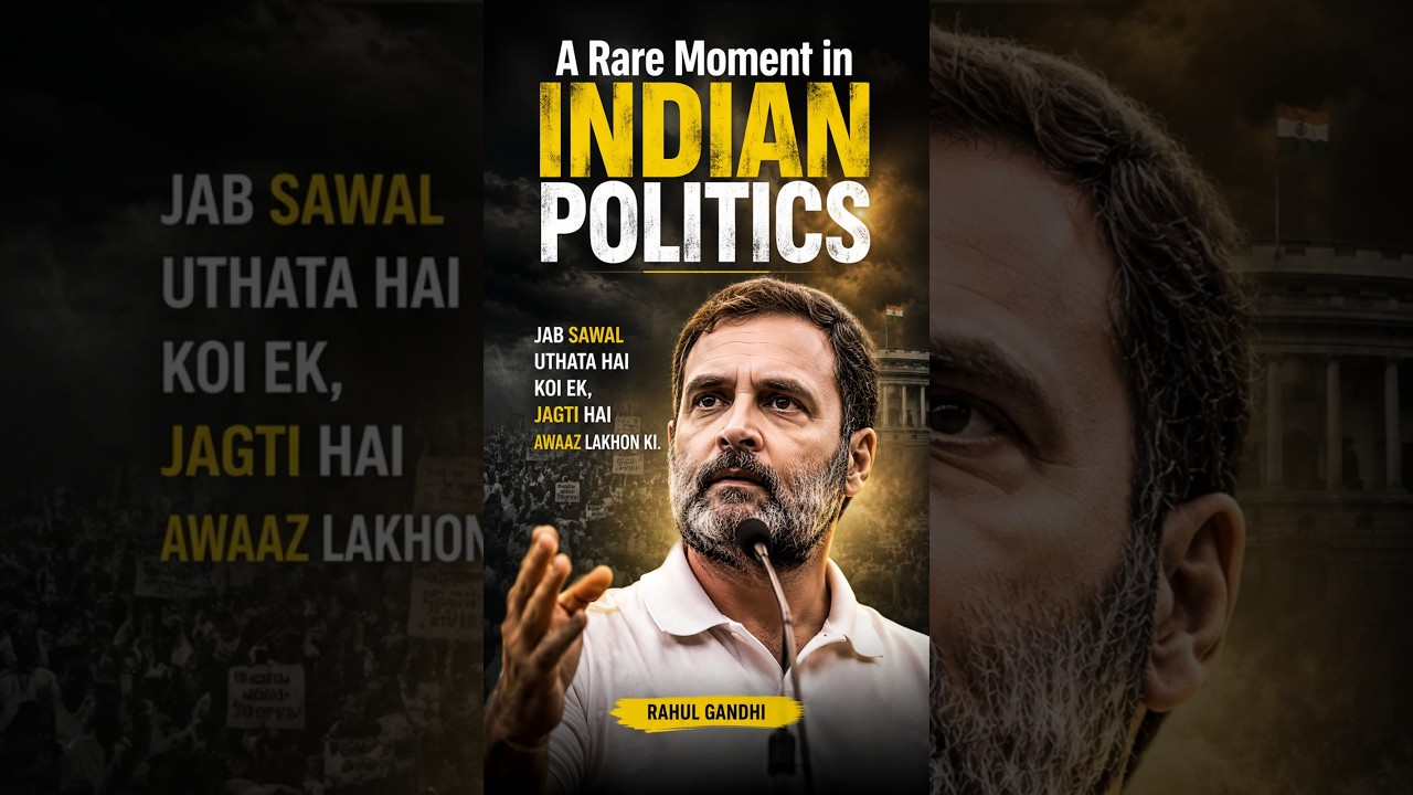 A Rare Moment in INDIAN Politics | Rahul Gandhi