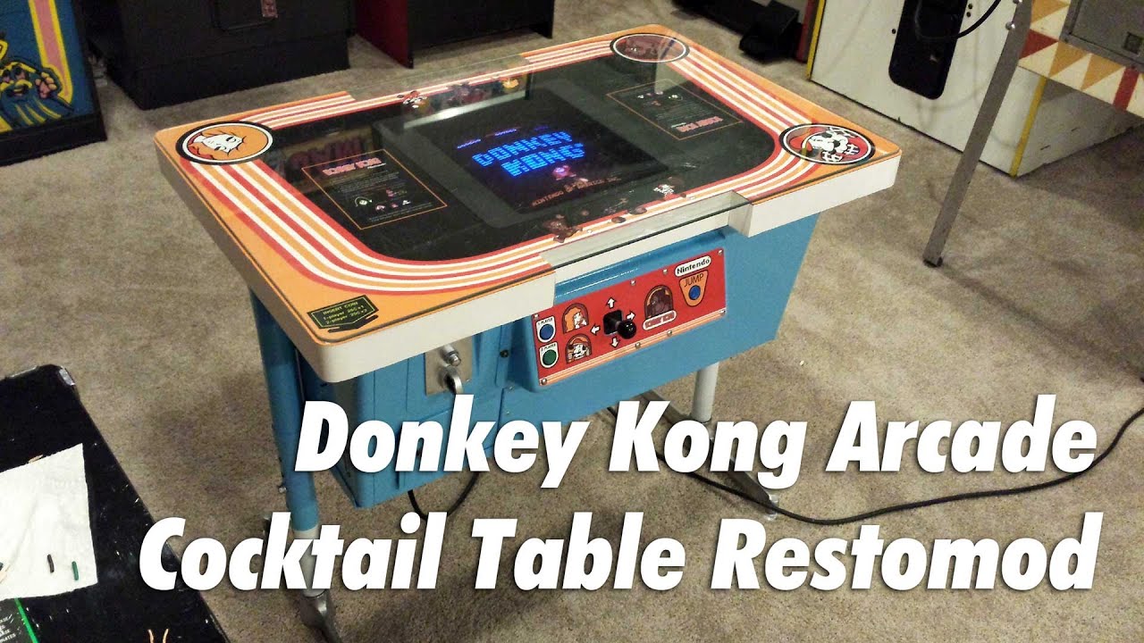 Donkey Kong Cocktail Arcade Restomod Gets Finished!