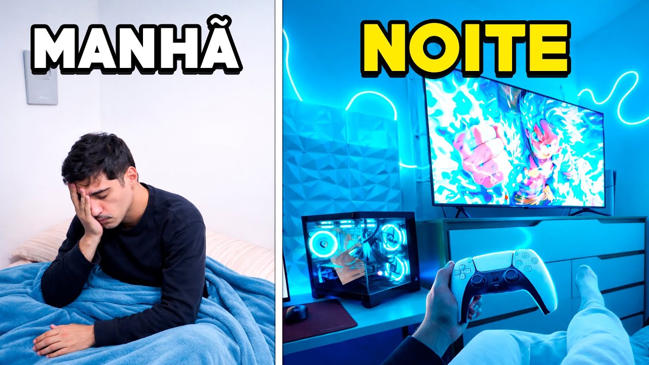 Rotina Completa de Um Gamer CLT Que Mora Sozinho (Dia de Folga)