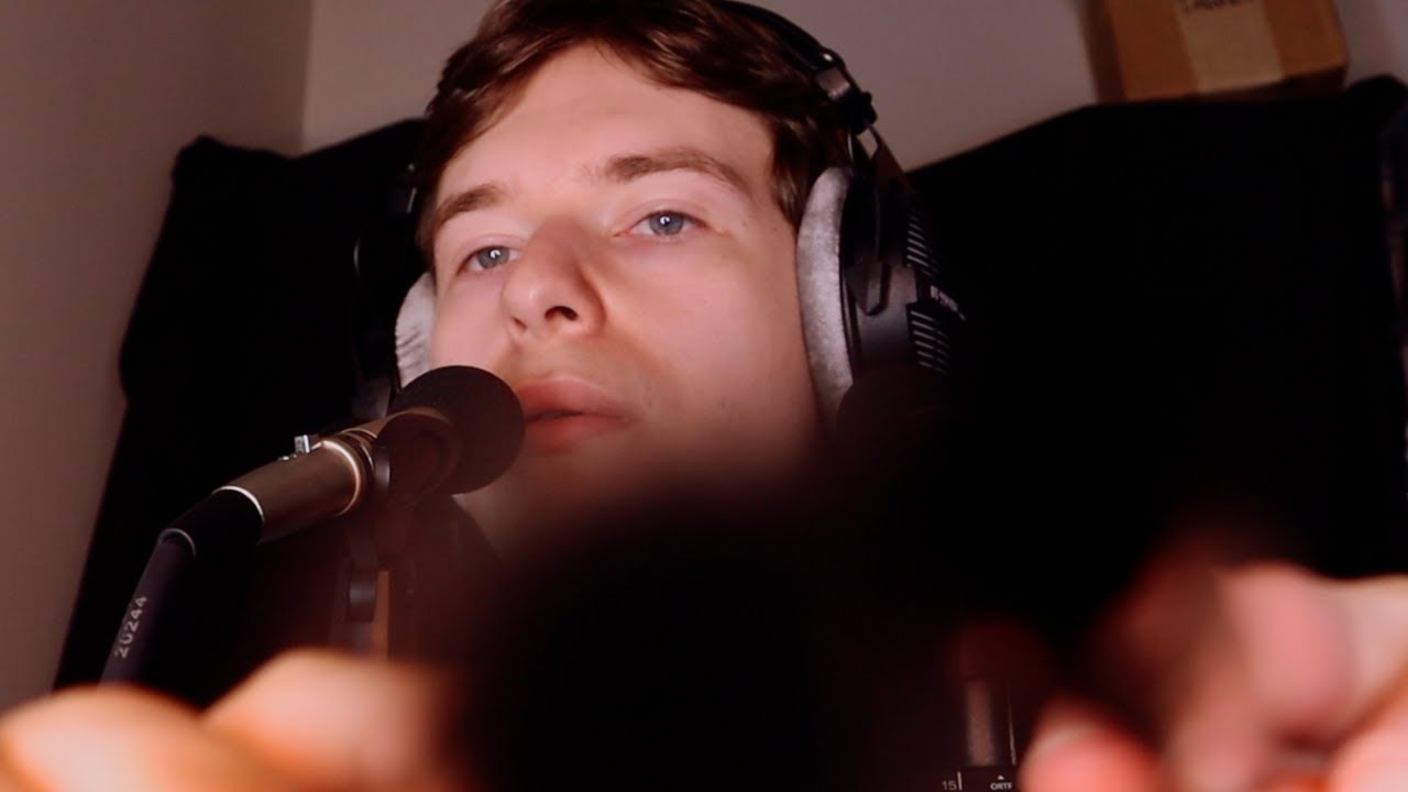 ASMR Face Plucking and Brushing Whispers