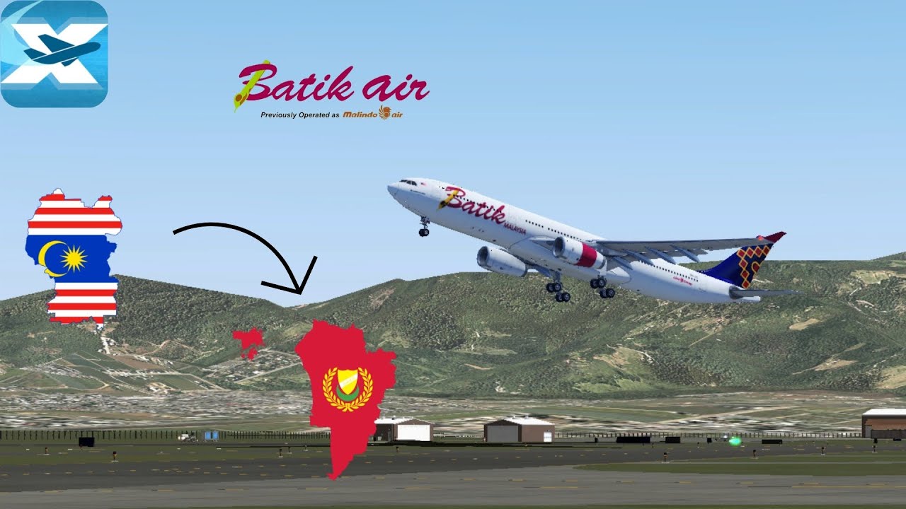 X-Plane Mobile | Airbus A330-300 | KUL - AOR | Full flight | Batik Air Malaysia