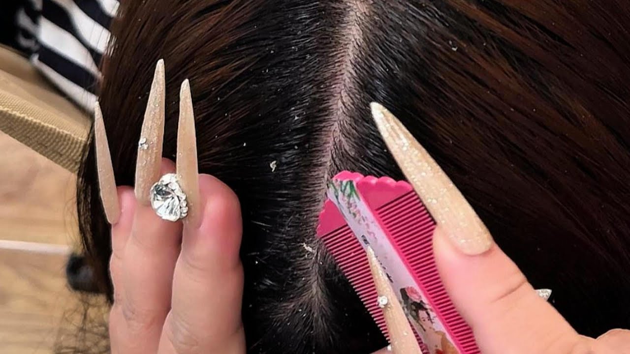 May ASMR Scalp Therapy | Fine Comb & Gentle Scratching for Deep Relaxation (No Talking)