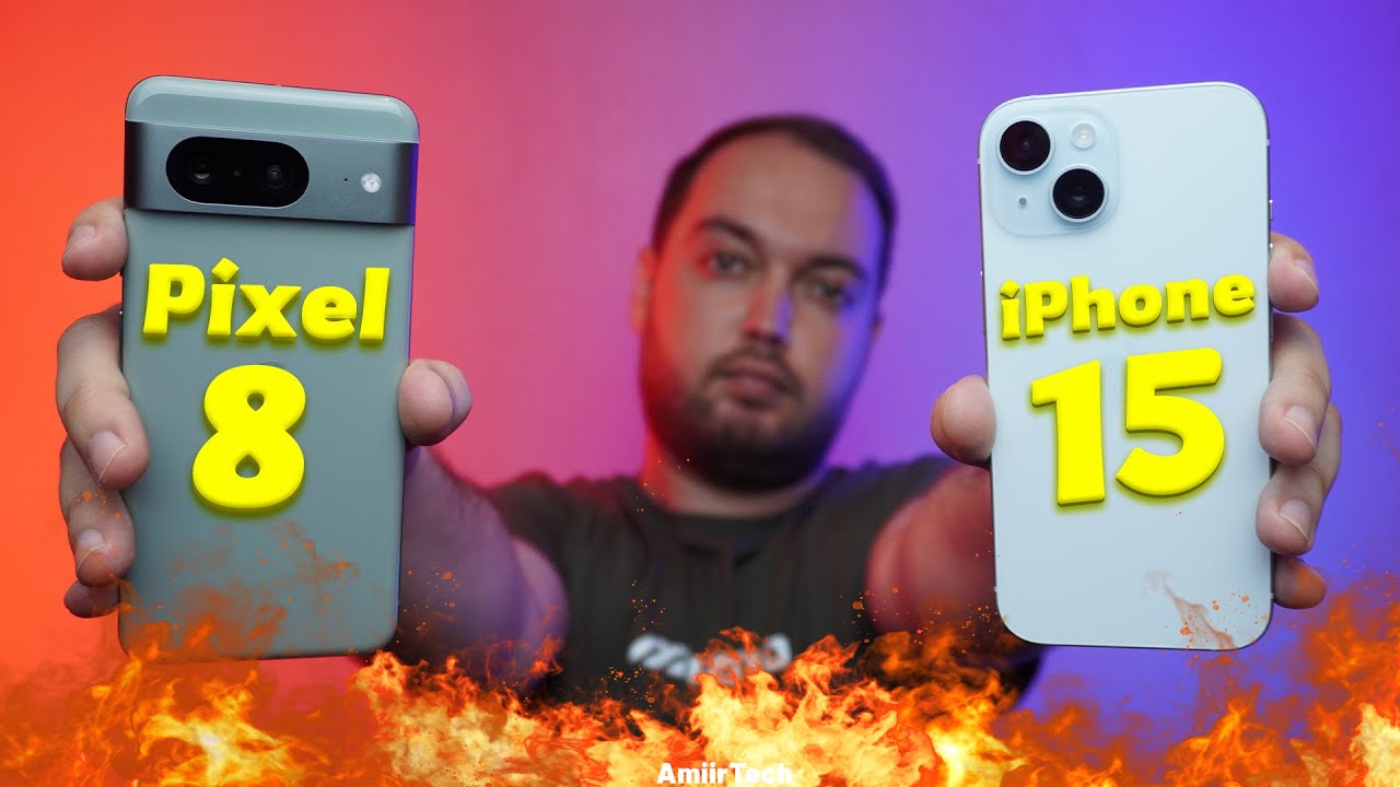 iPhone 15 vs Pixel 8 |  مقایسه آیفون 15 با پیکسل 8