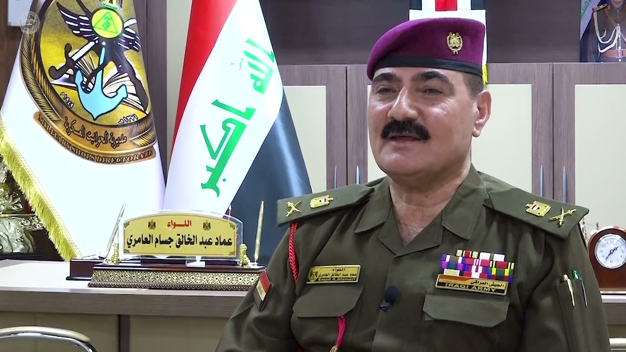 إعلام وزارة الدفاع يجري لقاءً خاصاً مع مدير الحوانيت العسكرية اللواء عماد عبد الخالق العامري