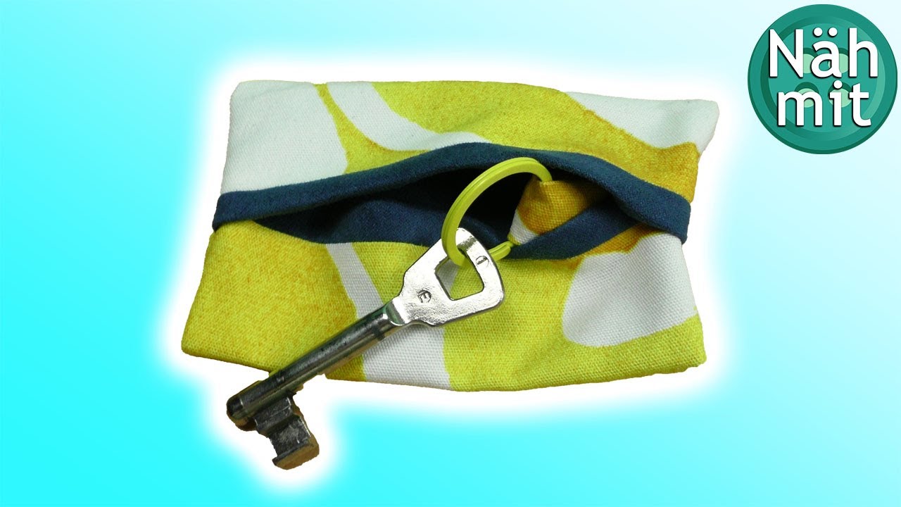 Schlüsseltasche nähen | Tasche ohne Schnitt | Geschenkidee | Nähen für Anfänger | Näh mit mir!