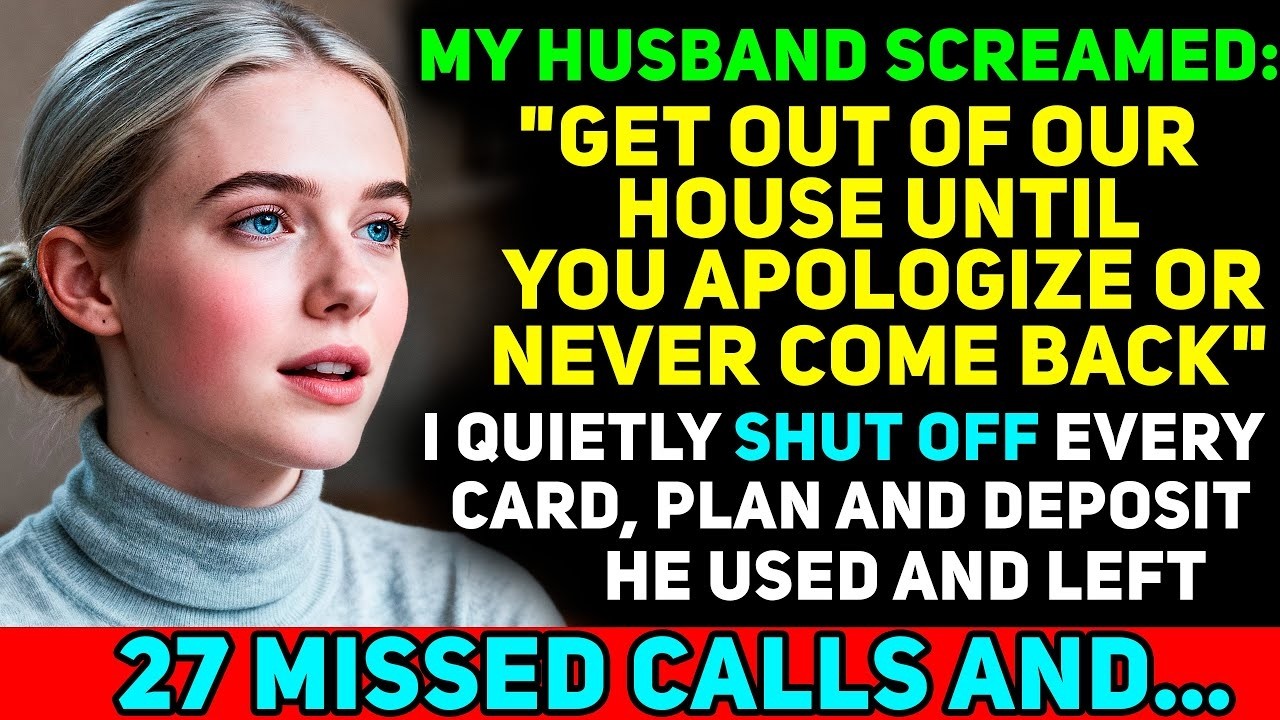 'GET OUT of our House Until You Apologize' — So I Cut Off Every Dollar He Lived On and