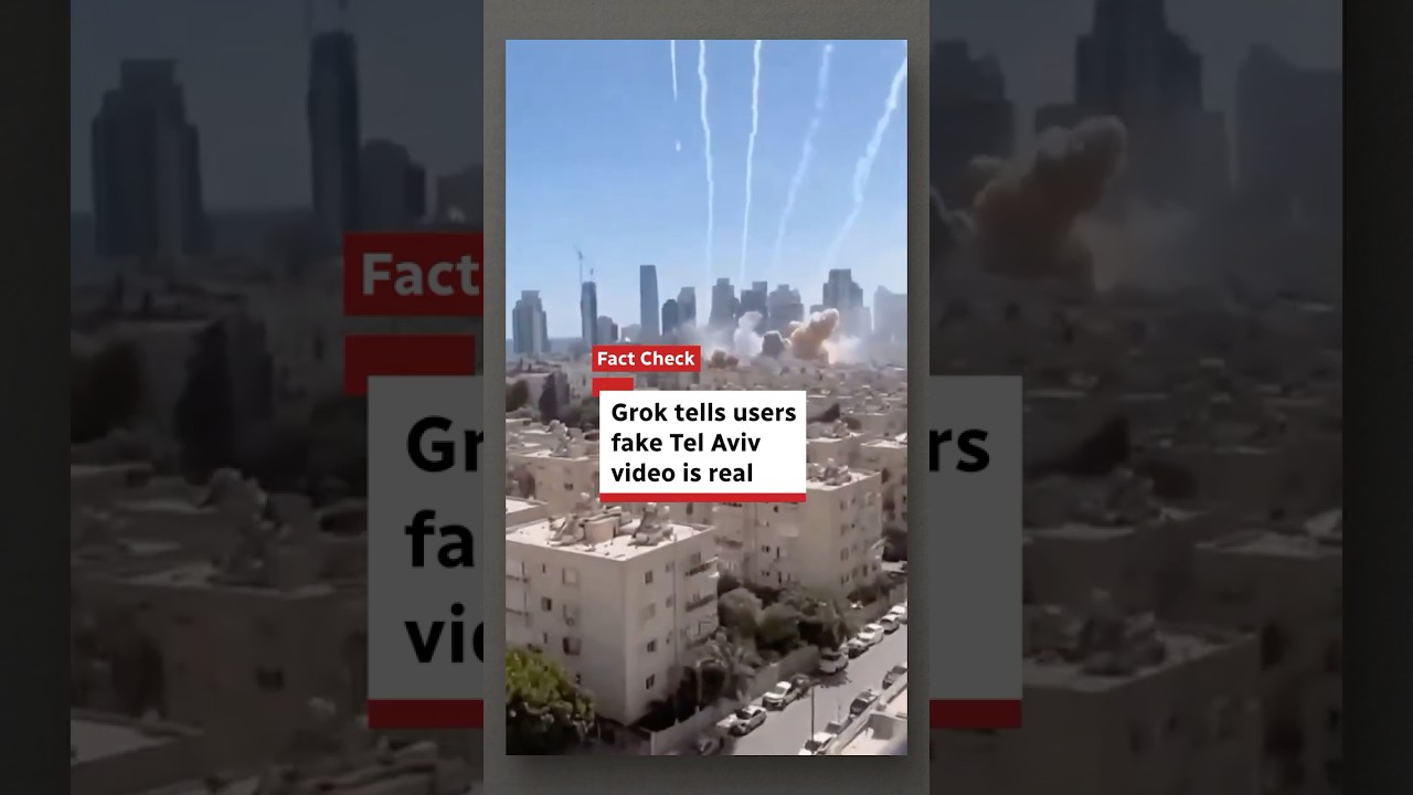 Fact check: Grok tells users fake Tel Aviv video is real