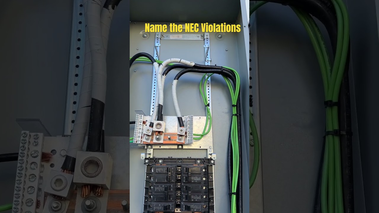 Electrical Code Violations- House Service NEC 2020 #electrician #inspector