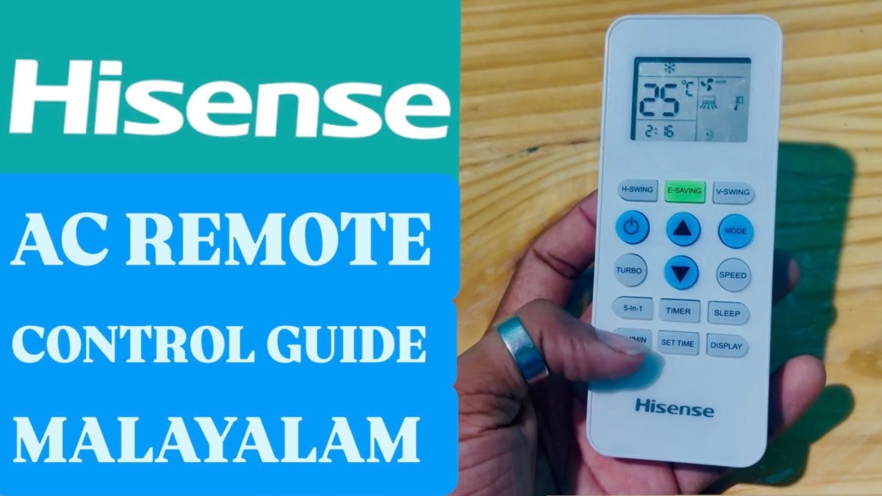 HISENSE AC REMOTE CONTROL GUIDE MALAYALAM 
