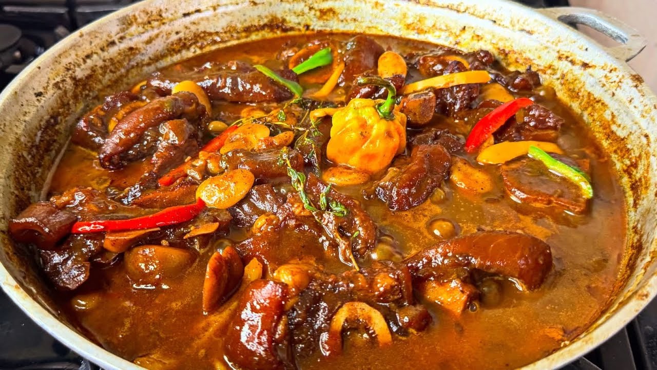 Аутентичные ямайские говяжьи ножки с фасолью 🇯🇲 (отлично для волос, кожи, ногтей и суставов)