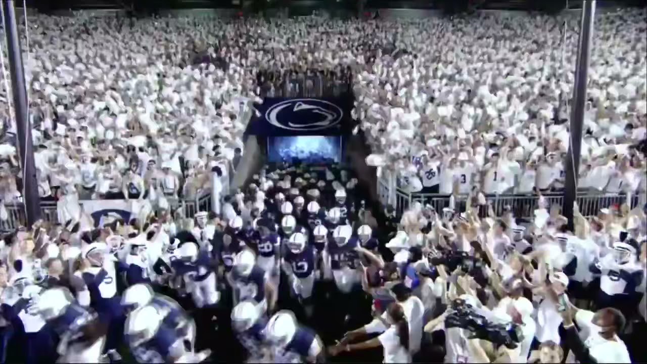 Penn State Electric White Out Entrance vs Auburn 2021 College Football