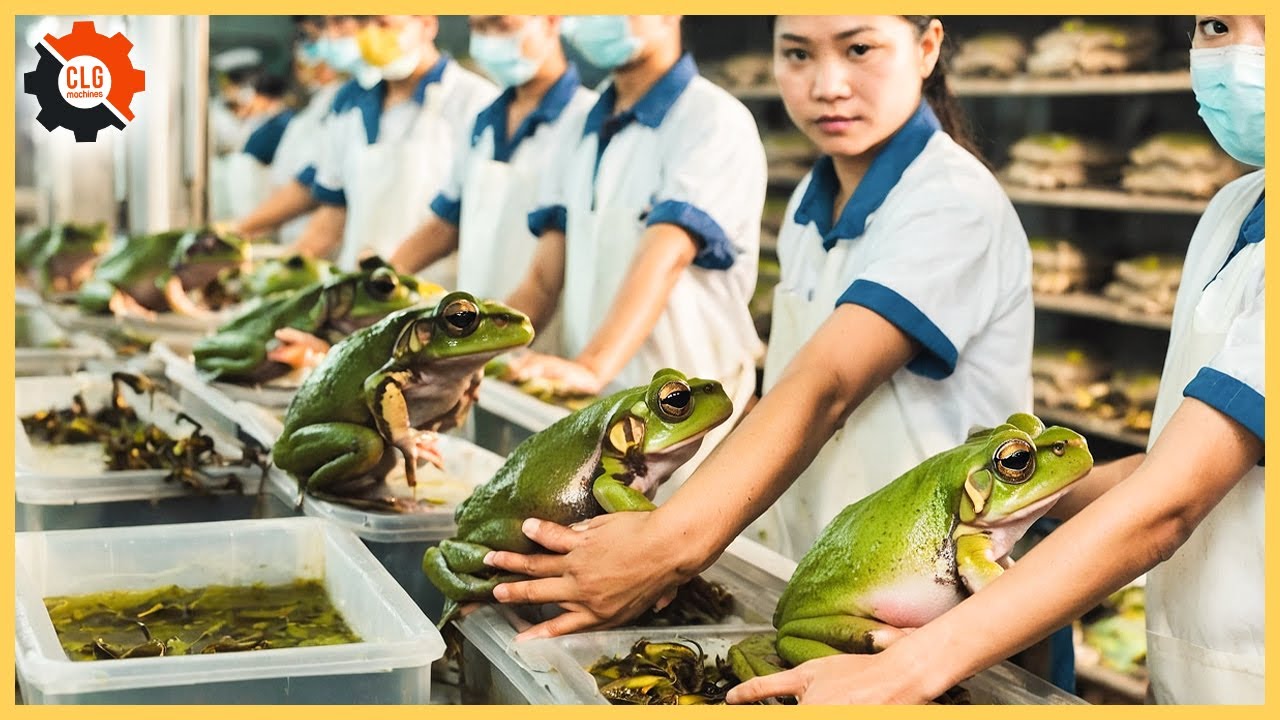 Frogs Farm - How China Farmer Raised Millions Frogs For Meat - Frog Processing in Factory