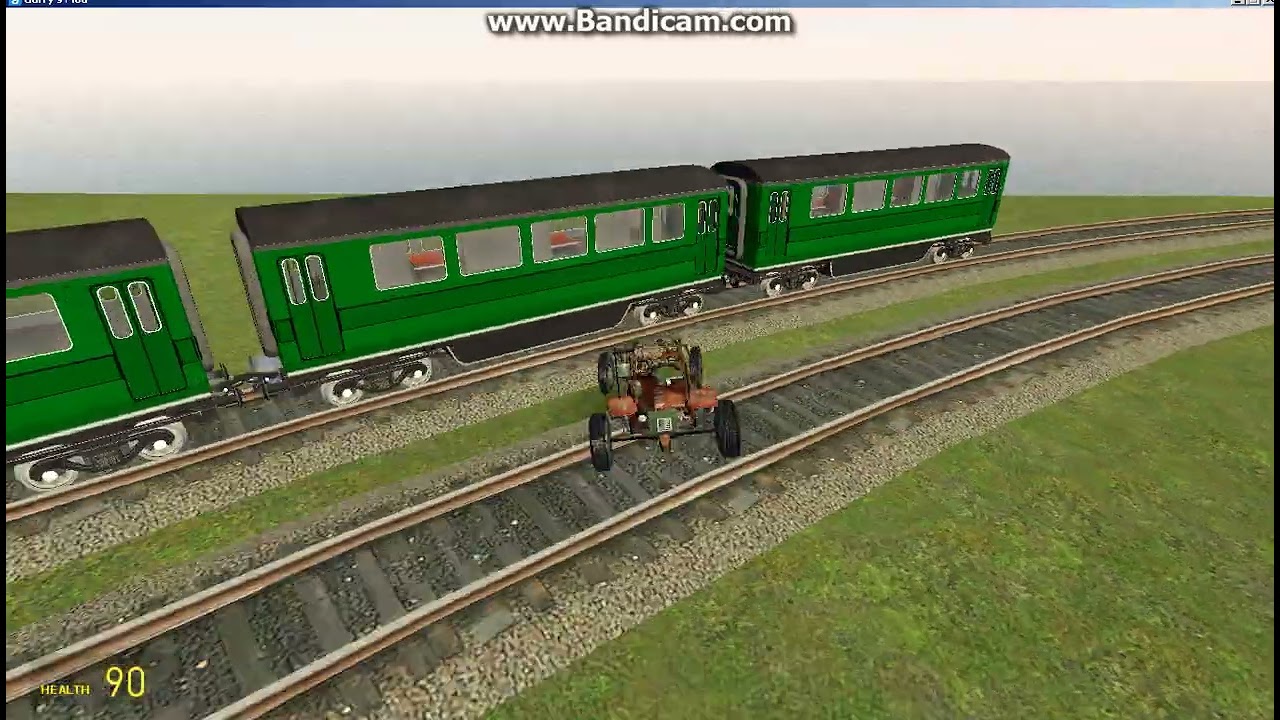 Gmod testing trying to chase down a train