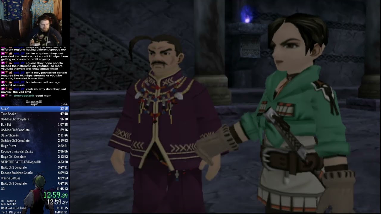 Suikoden III Any% Speedrun - 11:24:18 (Part 1)