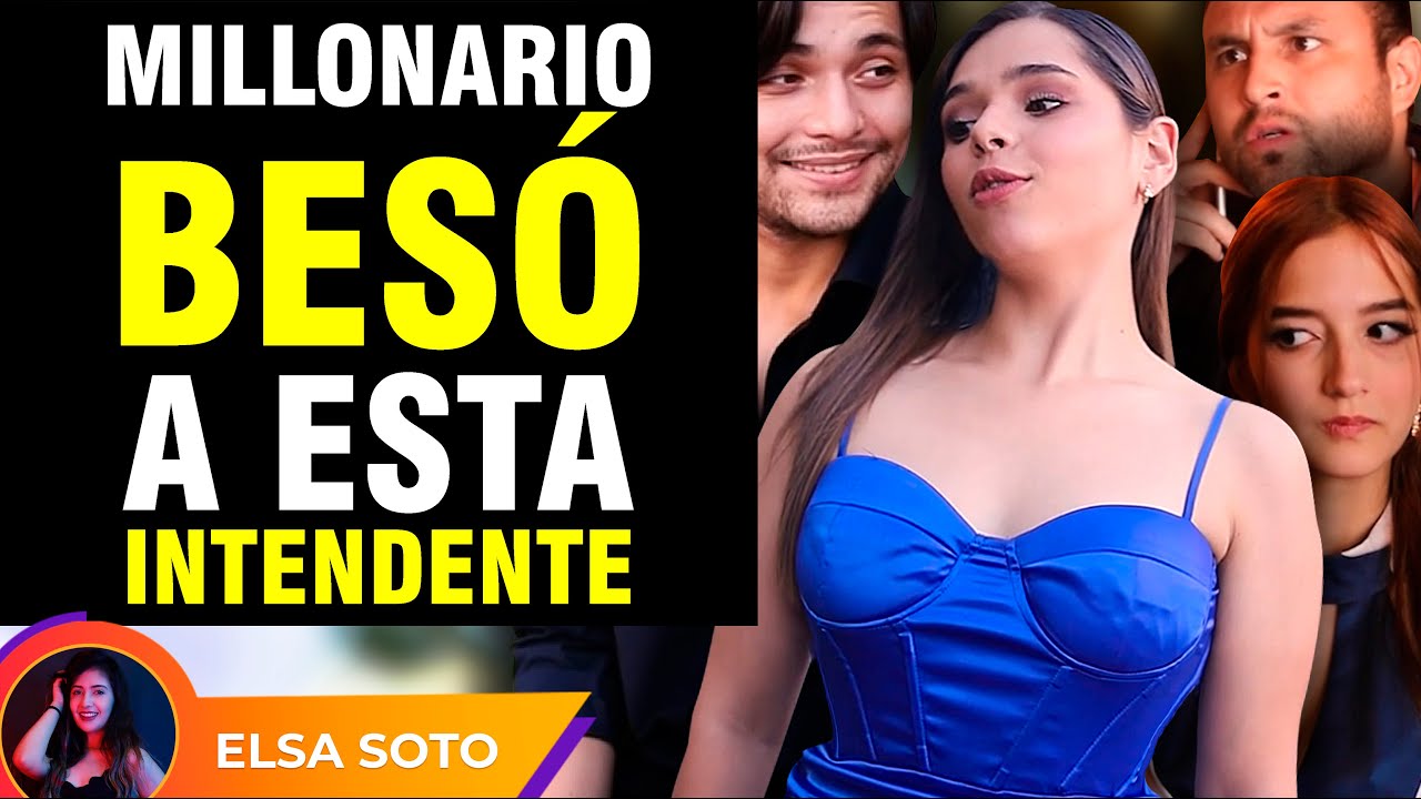 Millonario besó a esta intendente.