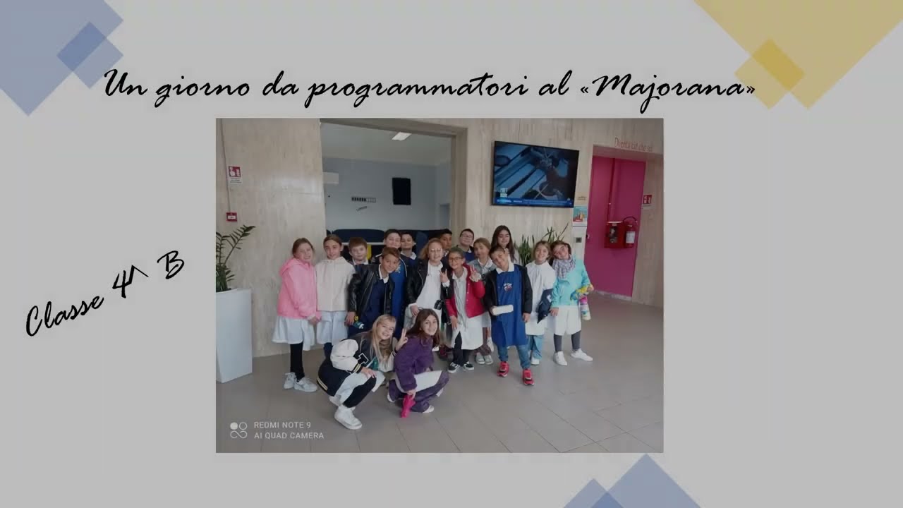 Un giorno da programmatori al I.I.S.S. Majorana di Brindisi - Scuola primaria - IC Casale Brindisi