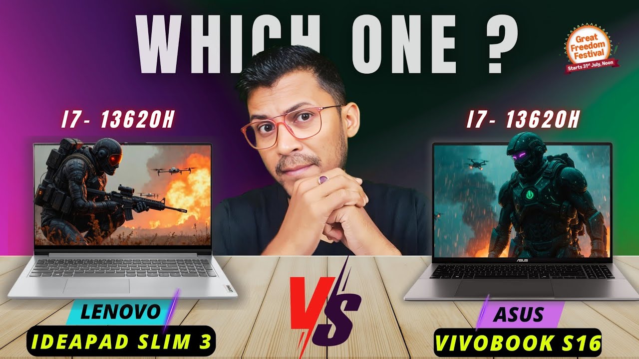 Lenovo IdeaPad Slim 3 Vs ASUS Vivobook S16🔥Best 13th Gen Intel Core i7 Laptop!🔥Intel Core I7-13620H