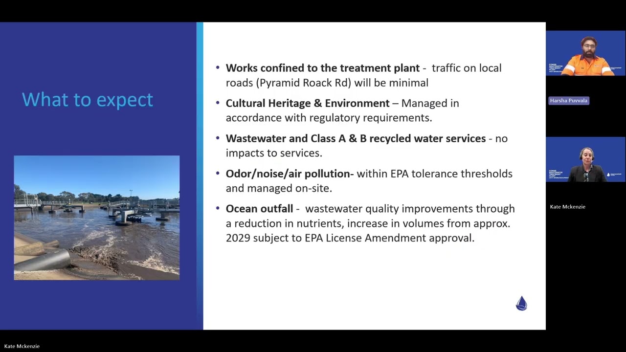 Cowes Wastewater Treatment Plant Next Generation Upgrade Project   Virtual Information Session.