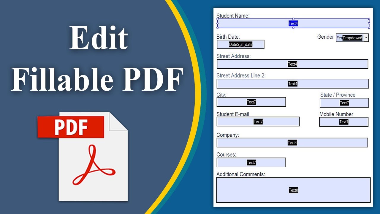 How to edit or change a fillable pdf form using adobe acrobat pro dc