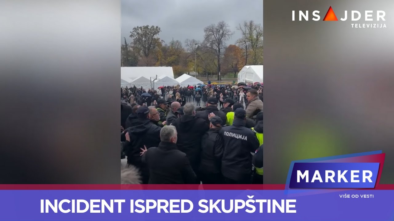 Novi incident ispred Skupštine: Brnabić optužuje opoziciju, oni govore o „okupaciji kriminalaca“