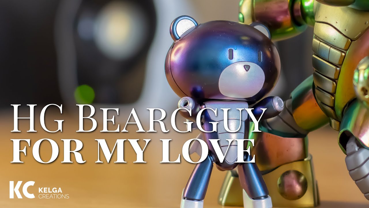 HG Beargguy for my love - My custom Gunpla with Armored Komodo ChromaFlair pigments 【ガンプラ改造全塗装】