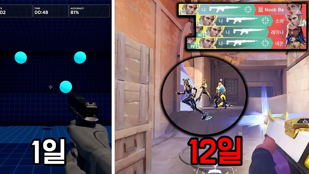 280시간 매일 에임 연습 후 게임을 해봤다