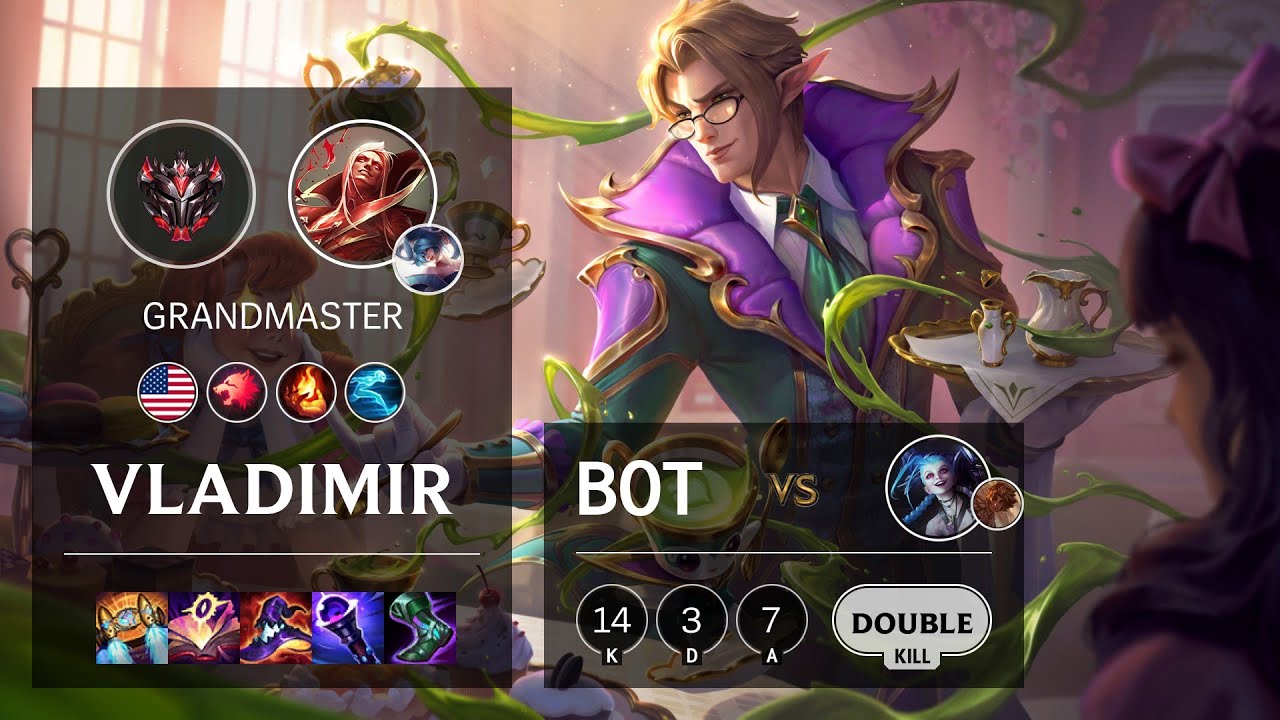 Vladimir Bot vs Jinx - NA Grandmaster Patch 11.24b