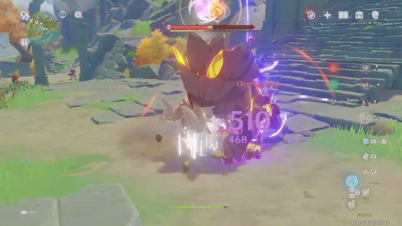 Genshin Impact The Masterings VS. Boss 13: Stonehide Lawachurl (on TitaRussell)