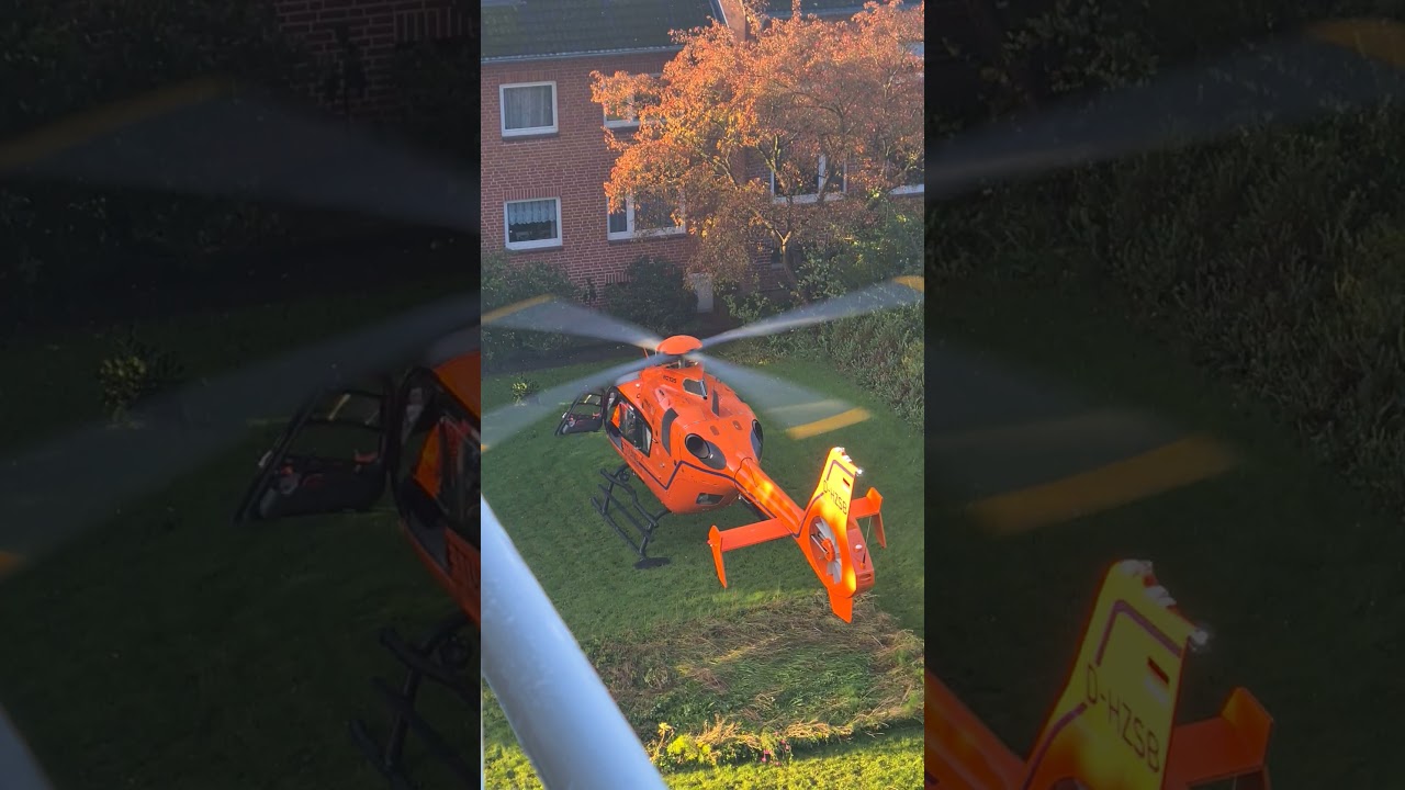 Rettungshubschrauber Start