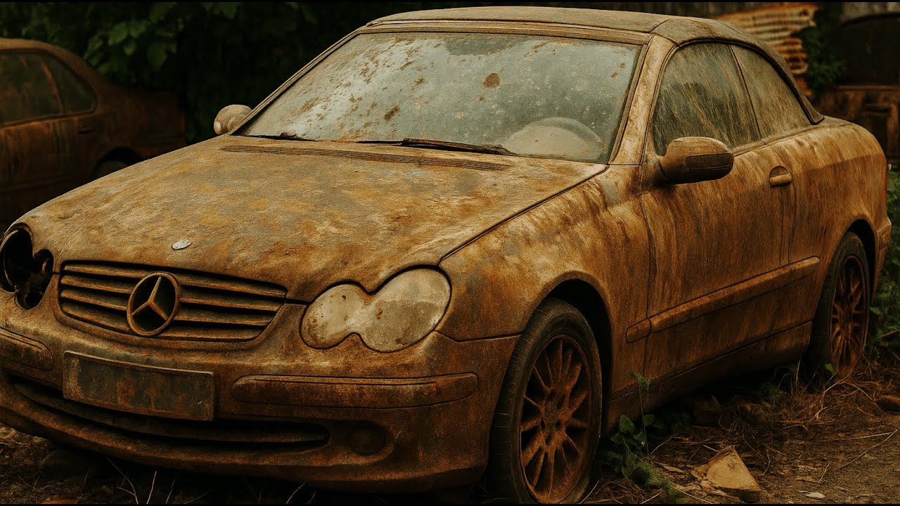 Mercedes-Benz CLK240 Restoration | From Abandoned Junkyard Car to Luxury Coupe Rebuild!