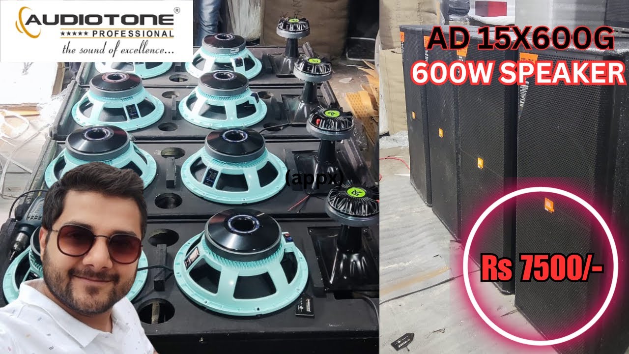 New model #audiotone 600w speaker full fitting with testing @The Kaushik's Vlog