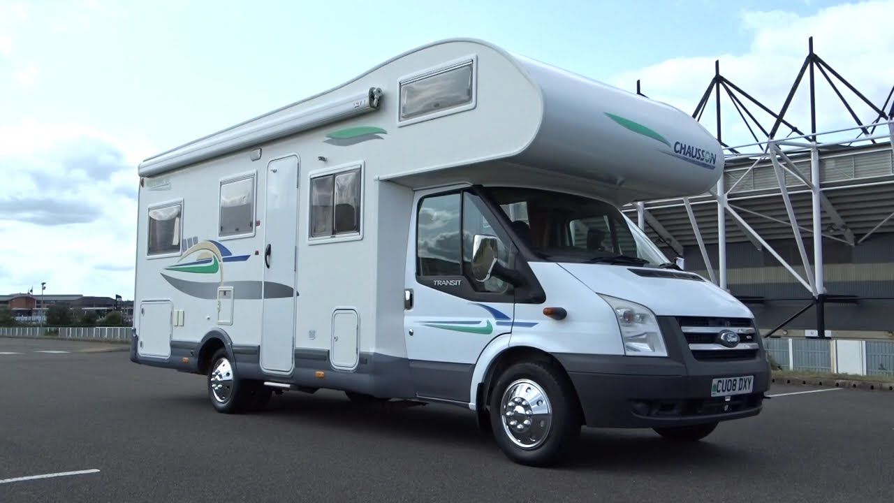 2008 FORD TRANSIT 2.4 DIESEL CHAUSSON WELCOME 28 MOTORHOME 6 BERTH 26K MILES £29.995