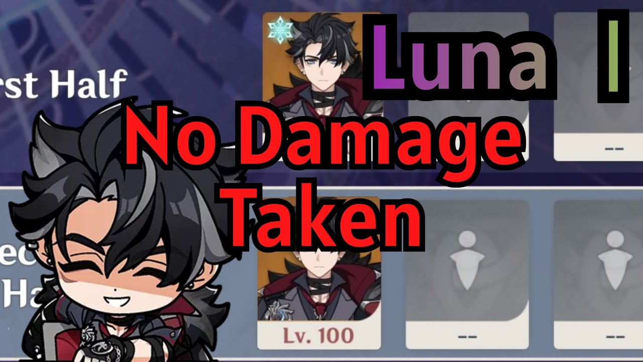 【原神】Ver.Luna Ⅰ 螺旋12層 リオセスリ両単騎 星9クリア / Ver.Luna Ⅰ Spiral Abyss Floor 12 Wriothesley Solo ☆9 Stars