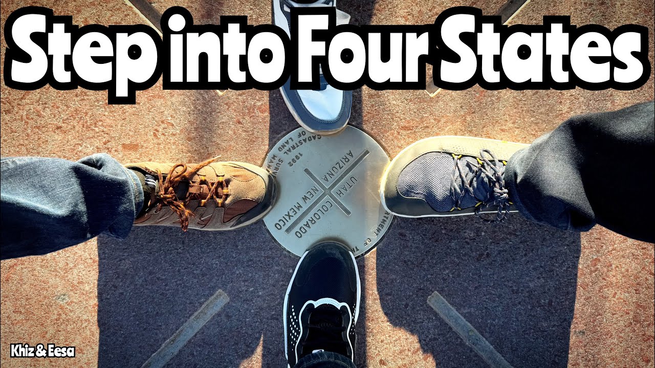 Only place where four states meet at one point - Four Corner&rsquo;s Monument #travel