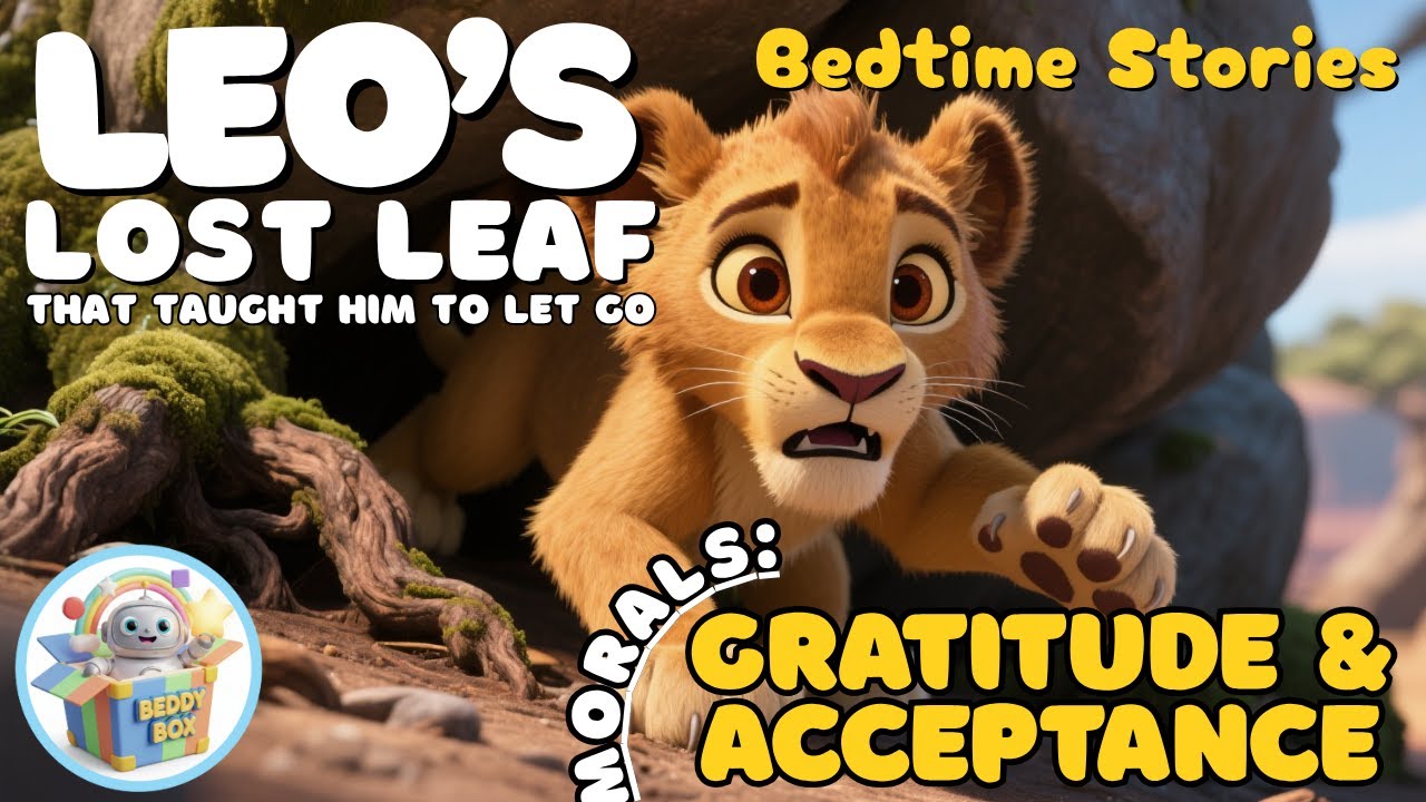 Leo’s Lost Leaf 🦁🍃 | Heartwarming Bedtime Story for Kids About Gratitude & Acceptance | Beddy Box