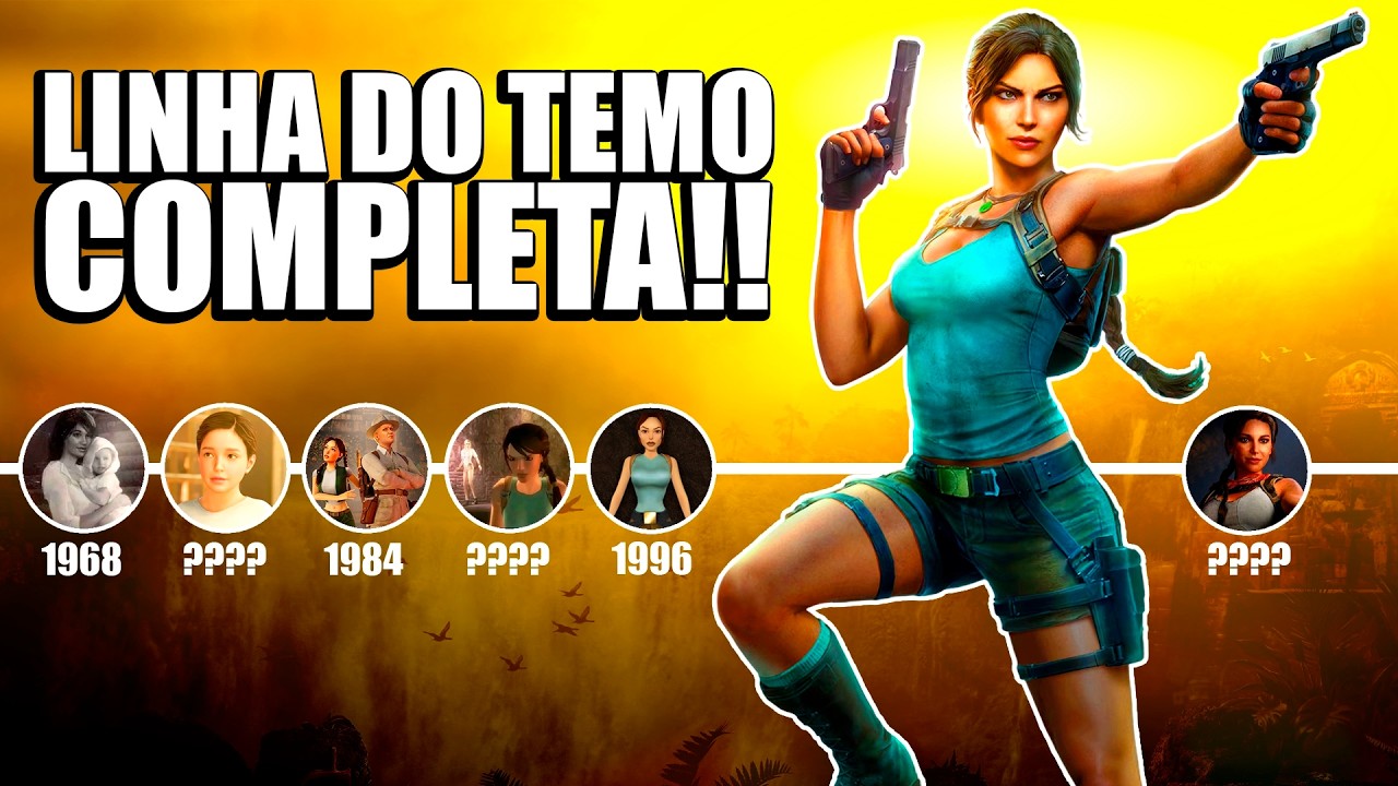 A BIOGRAFIA DEFINITIVA DA LARA CROFT UNIFICADA!! | Linha do tempo completa de Tomb Raider!!