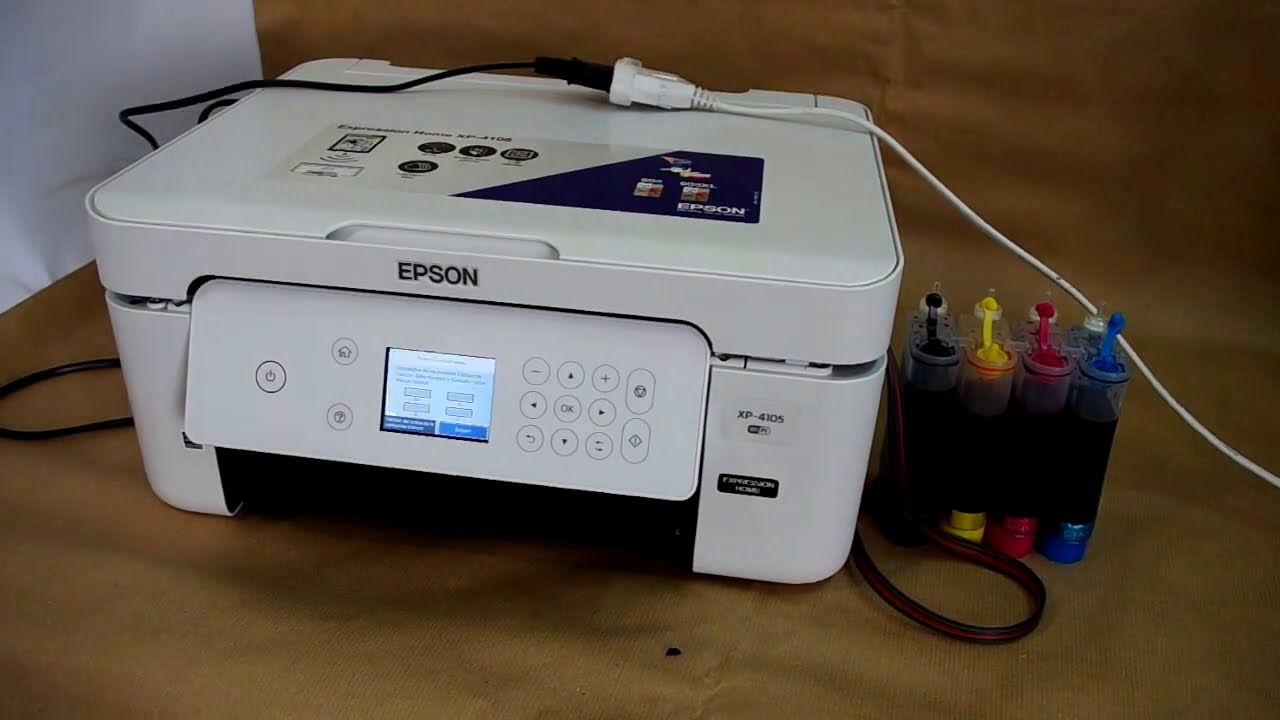 Epson XP-4100 XP-4105  avec le système d'encrage en continu, CISS système