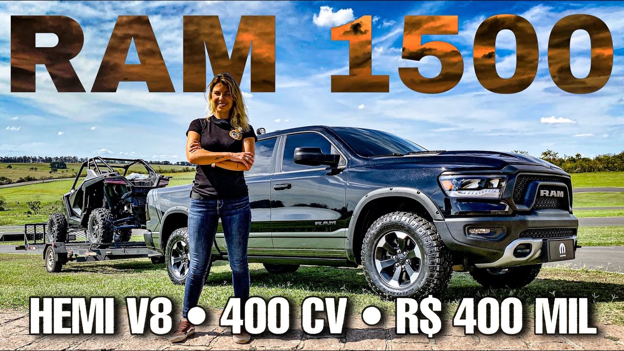 RAM 1500 Rebel: Hemi V8 5.7 a gasolina, 400 cv, R$400 mil. MONS-TRO-NA | KS1951