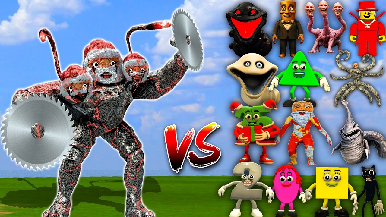 NEW GOO GOO GAGA TERMINATOR BOSS Vs All Secret Bosses – Who Is The Strongest? | Garry's Mod