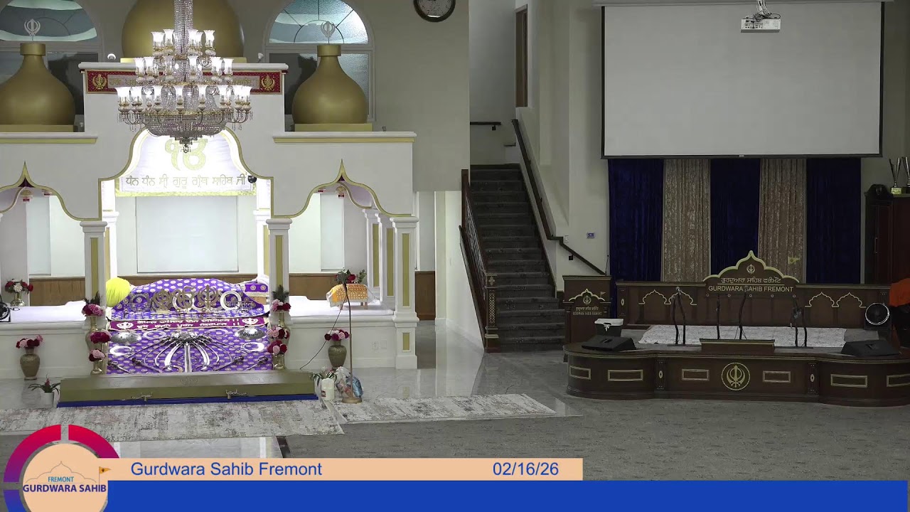 Gurdwara Sahib Fremont Morning Diwan 2026-02-16