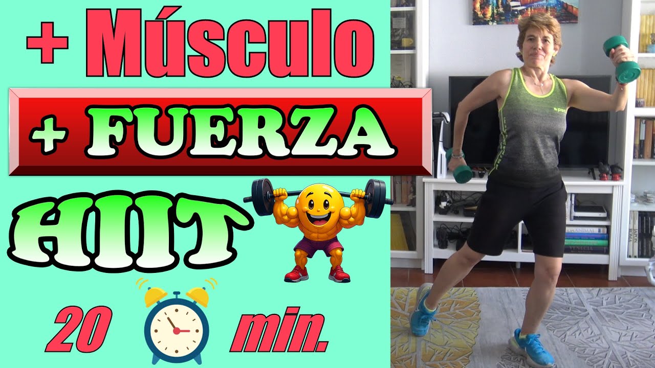 🔥20 Minutos HIIT con Mancuernas💪 Quema Grasa y Aumenta tu Resistencia / kanimoo