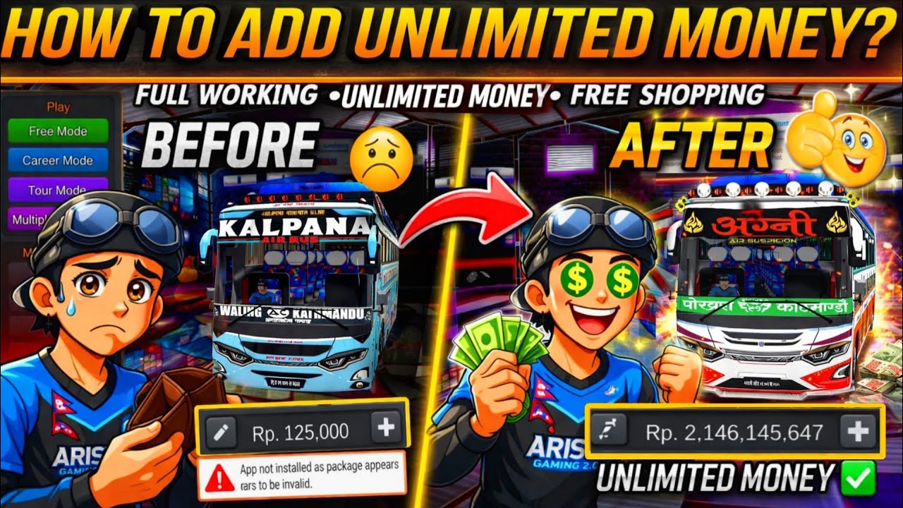 How to Get Unlimited Money in BUSSID?App Not Working Problem Solve|Free And Working|Full Tutorial 😍