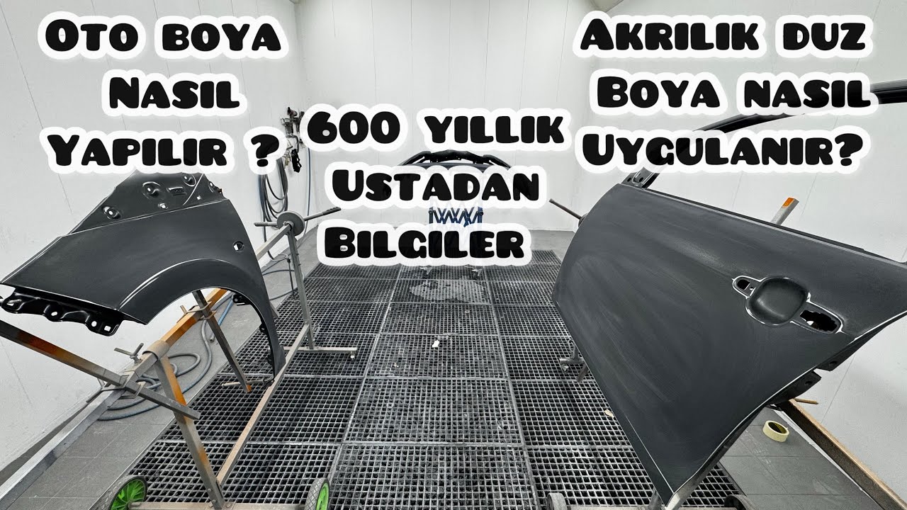 Oto Boya Nasıl Yapılır ?  // 2K Akrilik Düz Boya Nasıl Uygulanır ?
