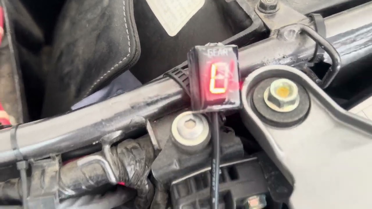 montaggio indicatore di marcia display led alla mia moto Honda Transalp 700
