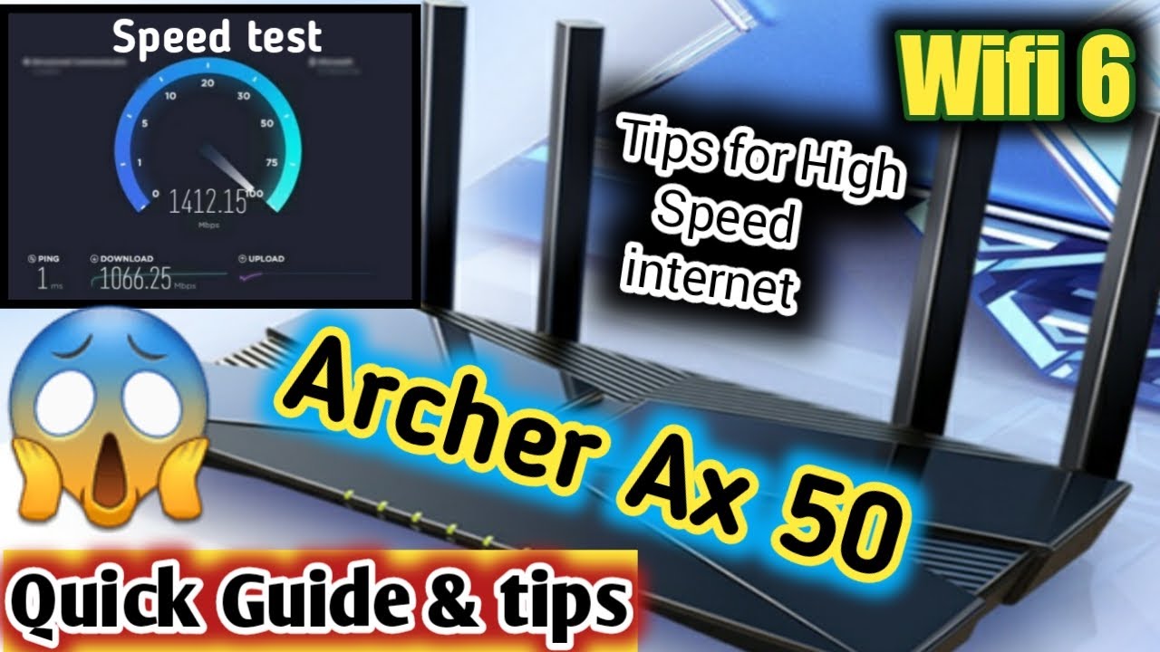 tp-link archer ax50 (ax3000) setup | best wifi 6 speed test (1.5gbps) [tips&tricks] with proof