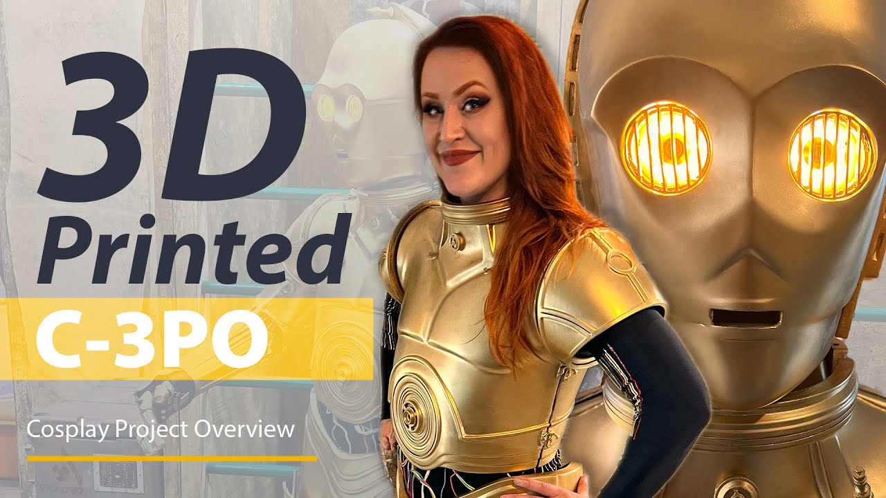 Я напечатал на 3D-принтере косплей C-3PO!