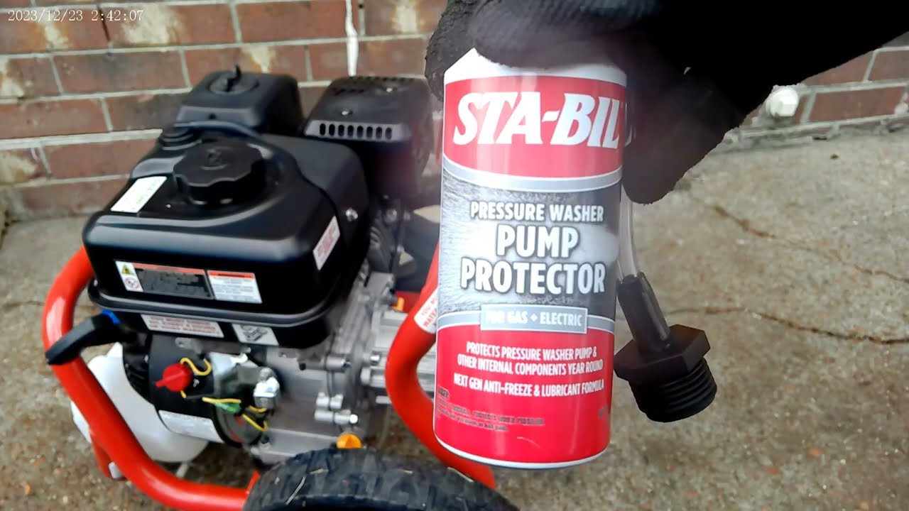 pressure washer pump protector
