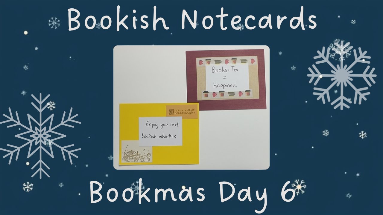 DIY Bookish Notecards | Bookmas Day 6