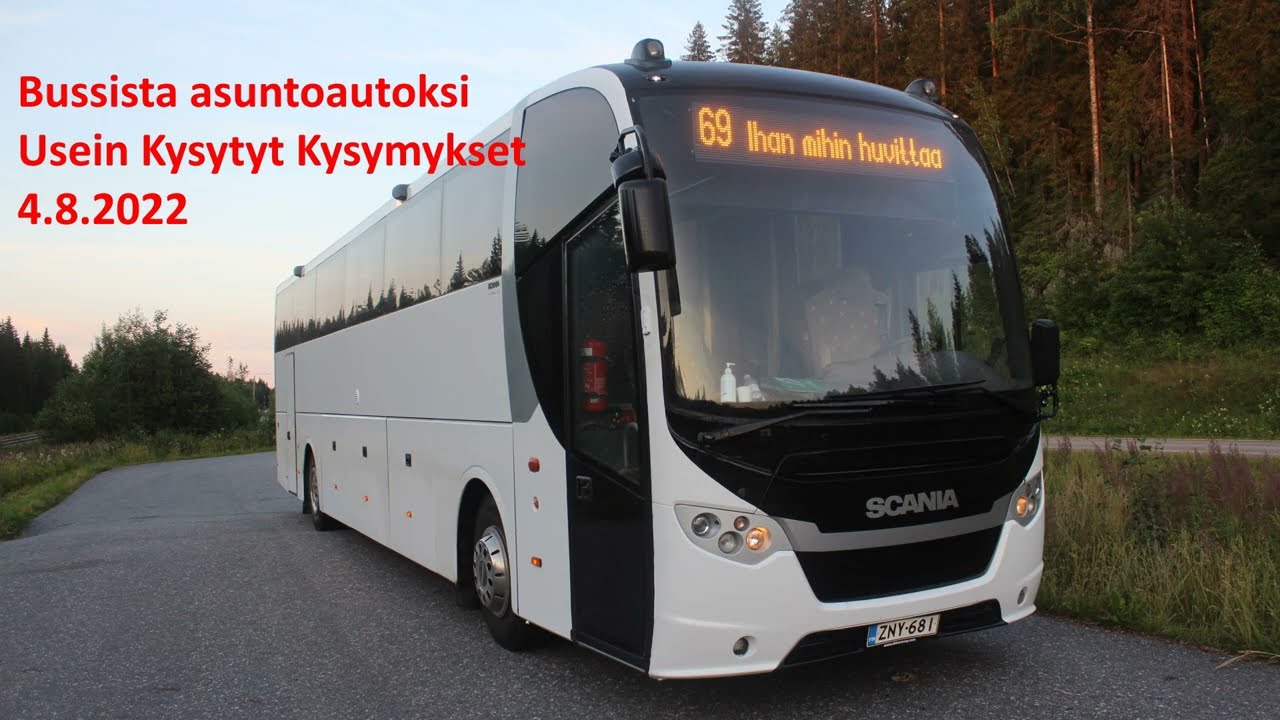 [FAQ1] Bussista asuntoautoksi: Usein Kysytyt Kysymykset
